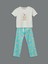 Yeni Sezon Bisiklet Yaka Baskili Kadin Pijama Takimi - S5EB95Z8 5
