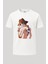 Ace One Piece Baskılı Loose Fit Bisiklet Yaka Tişört Anime Manga 1