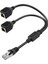 PM-25434 Erkek RJ45 To 2x Dişi Ethernet Çoklayıcı Splitter Dağıtıcı 1