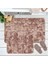 Wellsoft Banyo Paspası - Bej - 60X100 cm + 50X60 cm 1