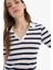 Yeni Sezon Slim Fit Dar Kesim Çizgili Polo Yaka Ribana Kısa Kollu Tişört 4