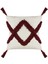 Motif Makrome Handmade Kırlent - Bordo / Ekru - 42X42 cm 2