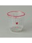 Kalp Desenli 2'li Meşrubat Bardağı - Renkli - 290 ml 3