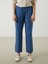 Yeni Sezon Beli Lastikli Straight Fit Kadin Jean Pantolon - S5LR84Z8 2