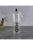 H2O Borosilikat Cam Matara - Şeffaf / Siyah - 1 Lt 1