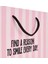 Find A Reason To Smile Every Day Dikey Karton Çanta - Pembe - 38X25 cm 3