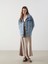 Yeni Sezon Gomlek Yaka Oversize Kadin Jean Ceket - S56166Z8 4