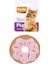 Peluş Kedi Oyuncağı 7,5 cm Çörek Pembe Ferrg 1