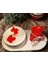 Oval Tabakta,2'li Set, Çikolata Kokulu Mum ve Kırmızı Ayıcıklı Mum 2