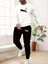 Eşofman Takımı Panter Baskılı Unisex Kışlık Kalın Pamuklu Sweatshirt ve Eşofman Altı 2' Li Set 4