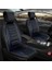 Renault Latitude Uyumlu Lüx Deri Oto Koltuk Kılıfı Ön Arka Takım Bursa Serisi Siyah Mavi 1