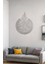 Ayetel Kürsi Metal Duvar Tablosu Gri 70X90 cm 8