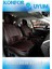 Toyota Land Crusier Uyumlu Lüks Deri Oto Koltuk Kılıfı Ön Arka Set Siyah Kırmızı Marjinal Model Mk 1
