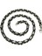Çelik Kolye Kral Zincir Model 0.5 mm Kalınlık 55 cm Uzunluk Bizans Bağlantı Gümüş Silver Siyah Black 4