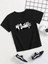 Çocuk Unisex Baskılı T-Shirt - Siyah 3