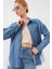 Sırt Detaylı Kot Gömlek 20305 - Mavi 3