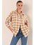 3900 Oversize Uzun Basic Gömlek - Vizon 1