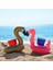 Pembe ve Gold Flamingo Şişme Bardak Tutucu Havuz Partisi Şişme Bardaklık 2'li Set 1