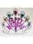 Gümüş Renk Happy Birthday Yazılı Doğum Günü Tacı 60 cm 1