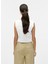 V Yaka Dar Beyaz Kazak Kadın Vmwıllow Sl V-Neck Polo Top 5
