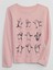 Kız Çocuk Pembe Grafikli T-Shirt 1