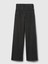 Kadın Siyah High Rise Stride Wide-Leg Jean Pantolon 3