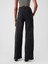 Kadın Siyah High Rise Stride Wide-Leg Jean Pantolon 7