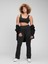 Kadın Siyah GapFit Sky Yüksek Bel Flare Legging Tayt 5