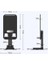 ve Cep Telefonu Standı Masaüstü Telefon Tutucu, 360 Derece Döner Ayarlanabilir Masaüstü Çok Amaçlı Telefon Dock Tutucu Siyah (360AURIS) 2