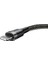 Cafule Serisi, 2.4 A Usb-A & Lightning Şarj Kablosu & Data Aktarım Kablosu, 1 Metre, Gri - Siyah 2