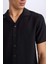 Modern Fit Yazlık Polo Yaka Basic Düz Kısa Kollu Gömlek V8406AZ25SM 5