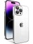 Apple iPhone 14 Pro Max Kılıf Kamera Korumalı Renkli Çerçeveli F10T Garaj Kapak-Gümüş 1