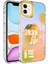 iPhone 12 Kılıf Kamera Korumalı Renkli Desenli Sert Silikon F10T Korn Kapak-No3 1