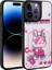 Apple iPhone 14 Pro Max Kılıf Parlayan Kabartmalı Ikonik Figürlü F10T Amas Silikon Kapak-Beyaz 1