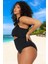 Konforlu Plus Size Mayo Tasarım Büyük Beden Esnek Kumaş Plaj ve Havuz Için Şık Detaylı 2