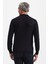 Erkek Fermuarlı Polo Yaka Triko Siyah 5