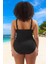 Konforlu Plus Size Mayo Tasarım Büyük Beden Esnek Kumaş Plaj Kıyafeti 3