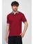 Erkek Basic Düz Kısa Kol Pudra Uzun Polo Yaka Tişört 1