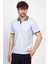 Erkek Basic Düz Kısa Kol Pudra Uzun Polo Yaka Tişört 4