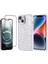 Apple iPhone 14 Kılıf Taşlı Tasarımlı Zore Kapi Kapak + Temperli Cam Ekran Koruyucu 1