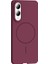 Galaxy S25 Edge Kılıf M-Safe Şarj Özellikli F10T Ruby Sert Kapak - Mürdüm 5