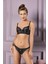Zincir Detaylı Toparlayıcı Minimizer Sütyen Slip Külot Takım Siyah (BRF31741) 1