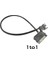 4903 Sata Power To Fan Çevirici Y Pwm Çoklayıcı Splitter Kablosu 1 Port 2 Pin 1