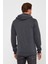 Erkek Sweat Baskılı Kapuşonlu Antrasit 5