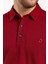Erkek Polo Yaka Comfort Uzun Kollu Basic Vişne Tişört 3