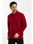 Erkek Polo Yaka Comfort Uzun Kollu Basic Vişne Tişört 4