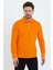 Erkek Polo Yaka Comfort Uzun Kollu Basic Vişne Tişört 5