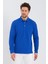 Erkek Polo Yaka Comfort Uzun Kollu Basic Vişne Tişört 1