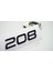 Peugeot 208 Ön Kaput 2022+ Parlak Siyah Abs Logo Amblem 1