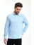 Erkek Polo Yaka Comfort Uzun Kollu Basic Vişne Tişört 4